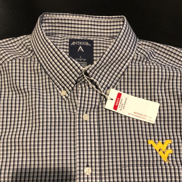 Men’s Antigua WV Button down size Large - Picture 2 of 4